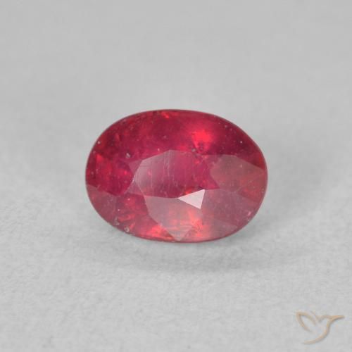 9,17 ctw natürlicher Medium Dark-Red Rubin, Oval, VS