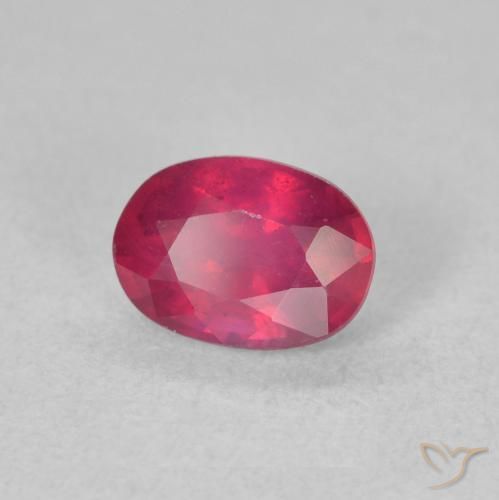 9,17 ctw natürlicher rötlich-rosa Rubin, Oval, VS