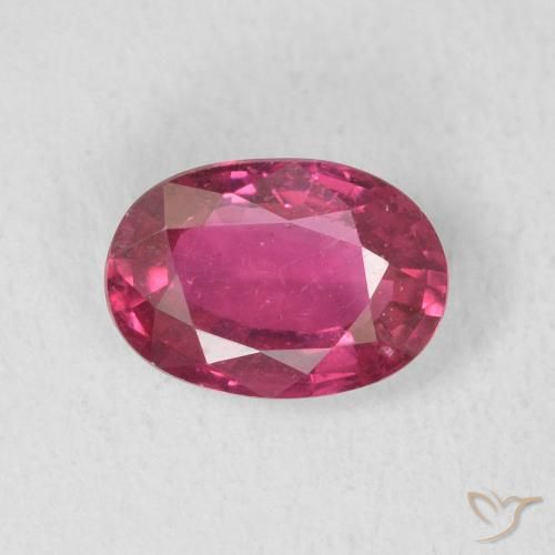 1.02ct Natürlicher Hellrot Rubin, Oval, VS