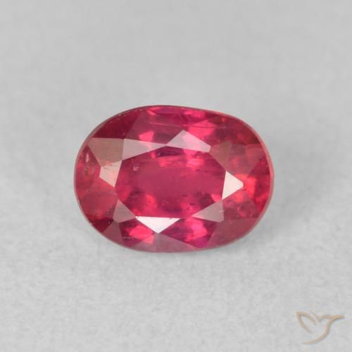 1.13ct Natürlicher Rosaig-rot Rubin, Oval, VS
