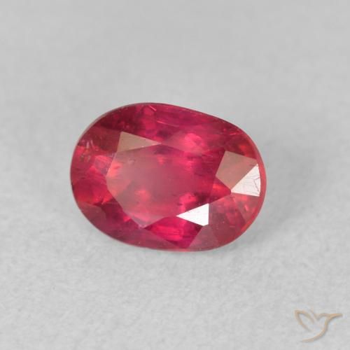 9,17 ctw natürlicher Rosaig-rot Rubin, Oval, VS