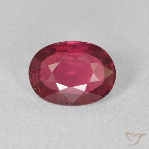 0.85ct Natürlicher Marmelade Rot Rubin, Oval, VS