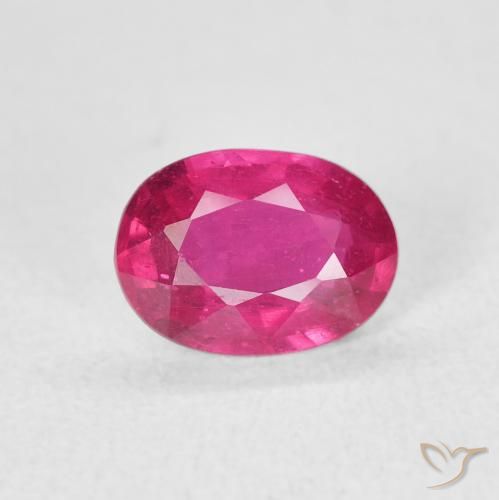 1.35ct Natürlicher Hellrot Rubin, Oval, VS