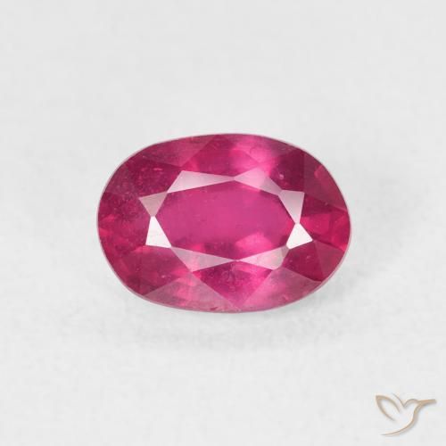 1.29ct Natürlicher Hellrot Rubin, Oval, VS