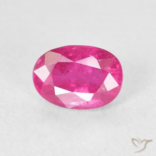1.42ct Natürlicher Tiefes Magenta Rubin, Oval, VS