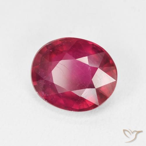 9,17 ctw natürlicher Medium Dark-Red Rubin, Oval, VS