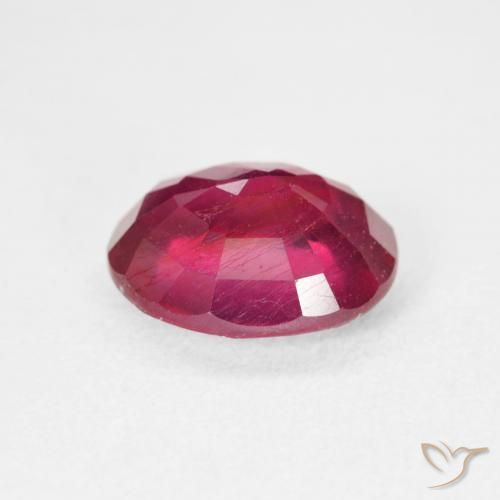 9,17 ctw natürlicher Medium Dark-Red Rubin, Oval, VS