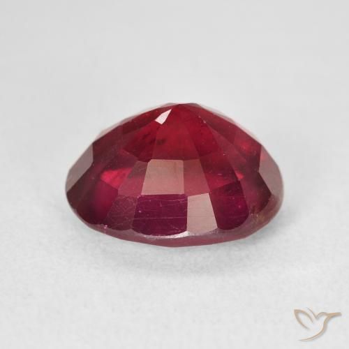 9,17 ctw natürlicher Medium Dark-Red Rubin, Oval, VS
