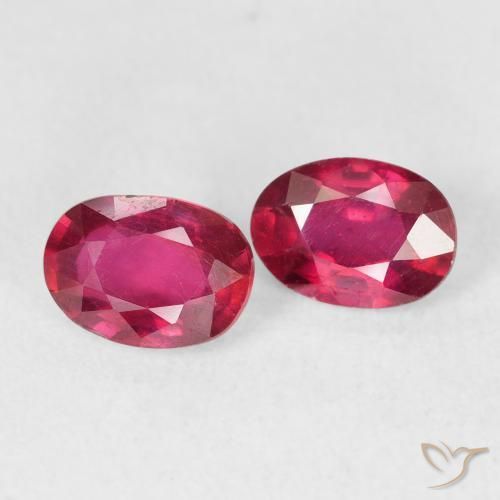 2.03 ct natürliche Tiefrot Rubin-Edelsteine, Oval, VS
