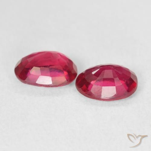 2.03 ct natürliche Tiefrot Rubin-Edelsteine, Oval, VS