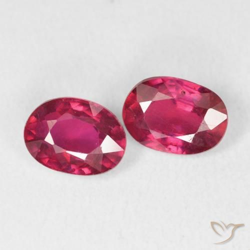 2.05 ct natürliche Tiefrot Rubin-Edelsteine, Oval, VS