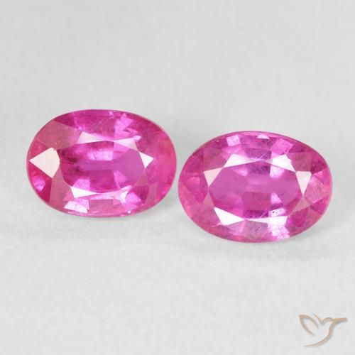2.54ctw Natürlicher Tiefes Magenta Rubin, Oval, VS