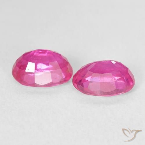 2.54 ct natürliche Tiefes Magenta Rubin-Edelsteine, Oval, VS