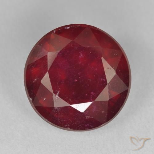 12.44ct Natürlicher Weinrot Rubin, Runden, VS-SI