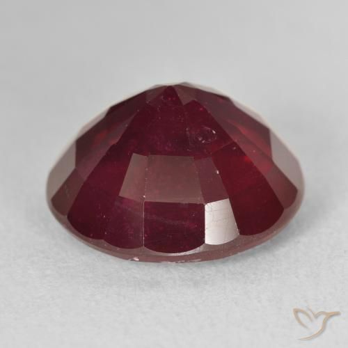 9,17 ctw natürlicher Weinrot Rubin, Runden, VS-SI