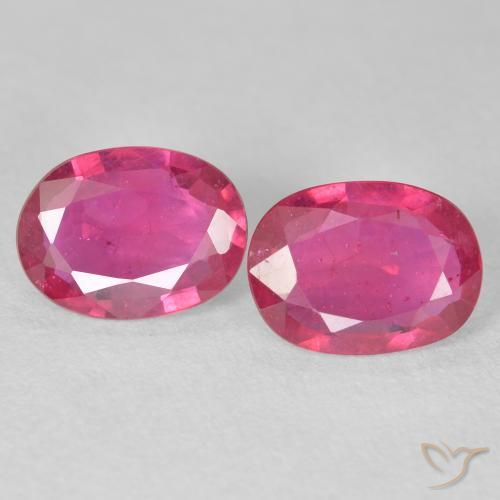2.71ctw Natürlicher Mittelrot Rubin, Oval, VS-SI
