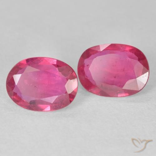 2.71 ct natürliche Mittelrot Rubin-Edelsteine, Oval, VS-SI