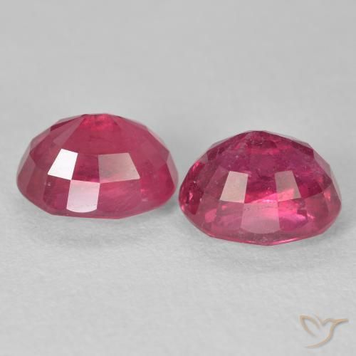 4.77 ct natürliche Rosaig-rot Rubin-Edelsteine, Oval, VS-SI