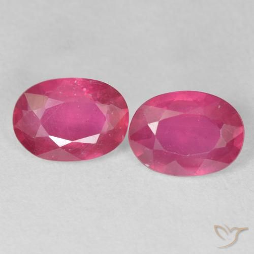 2.87ctw Natürlicher rötlich-rosa Rubin, Oval, VS-SI