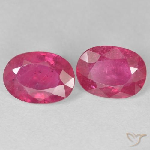 3.25 ct natürliche Rosaig-rot Rubin-Edelsteine, Oval, VS-SI