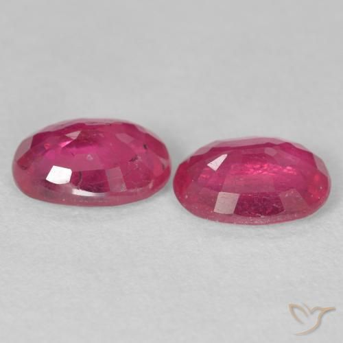 3.25 ct natürliche Rosaig-rot Rubin-Edelsteine, Oval, VS-SI