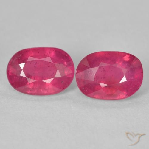 3.72ctw Natürlicher Mittelrot Rubin, Oval, VS-SI