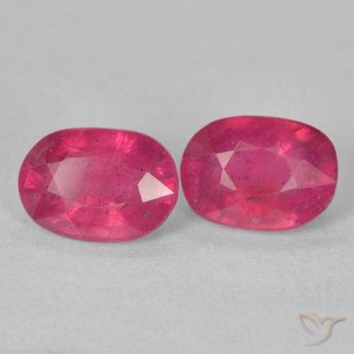 3.72 ct natürliche Mittelrot Rubin-Edelsteine, Oval, VS-SI