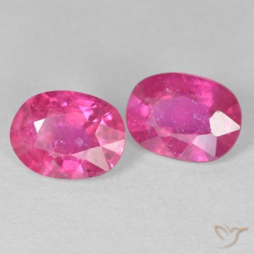 3.31 ct natürliche pink Rubin-Edelsteine, Oval, VS-SI