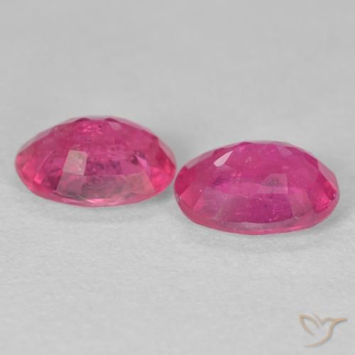 3.31 ct natürliche pink Rubin-Edelsteine, Oval, VS-SI