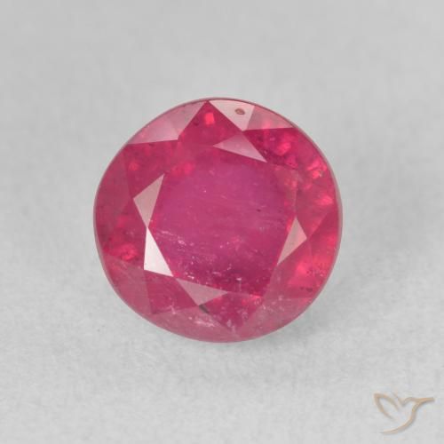 2.85ct Natürlicher Mittelrot Rubin, Runden, VS-SI