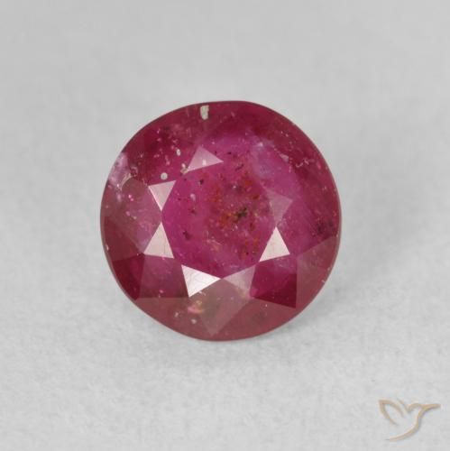 1.88ct Natürlicher Rosaig-rot Rubin, Runden, VS-SI