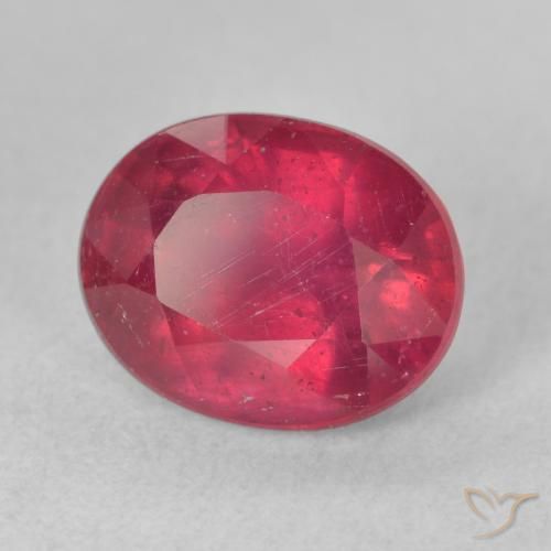 9,17 ctw natürlicher Rosaig-rot Rubin, Oval, VS-SI