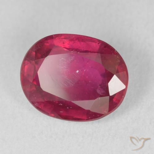 9,17 ctw natürlicher Rosaig-rot Rubin, Oval, VS-SI