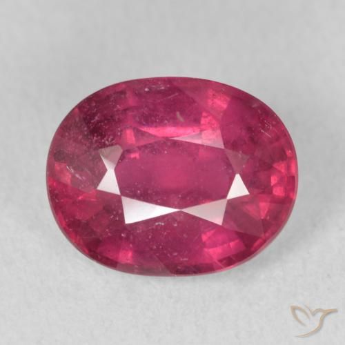 3.51ct Natürlicher Mittelrot Rubin, Oval, VS-SI