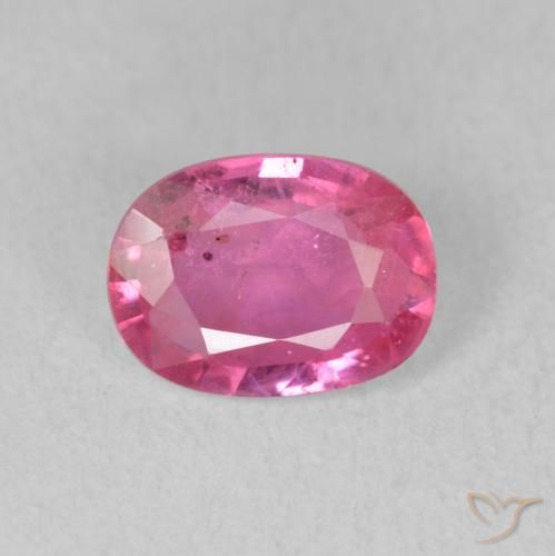 1.63ct Natürlicher Medium Dark-Pink Rubin, Oval, VS-SI