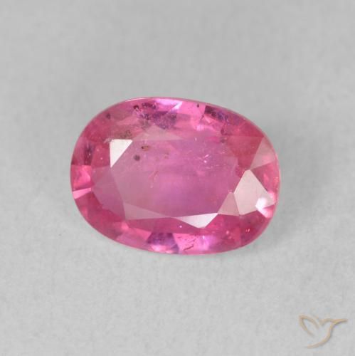 9,17 ctw natürlicher Medium Dark-Pink Rubin, Oval, VS-SI