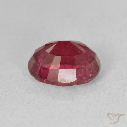 9,17 ctw natürlicher Tiefes rötliches Rosa Rubin, Oval, VS-SI