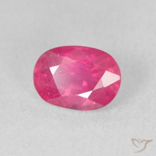 9,17 ctw natürlicher Tiefes Magenta Rubin, Oval, VS-SI