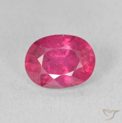 1.94ct Natürlicher Rosaig-rot Rubin, Oval, VS-SI