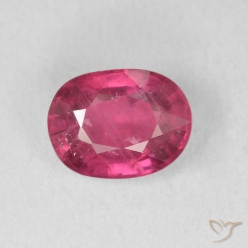 1.87ct Natürlicher Mittelrot Rubin, Oval, VS-SI
