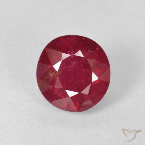 1.99ct Natürlicher tiefrot Rubin, Runden, VS-SI