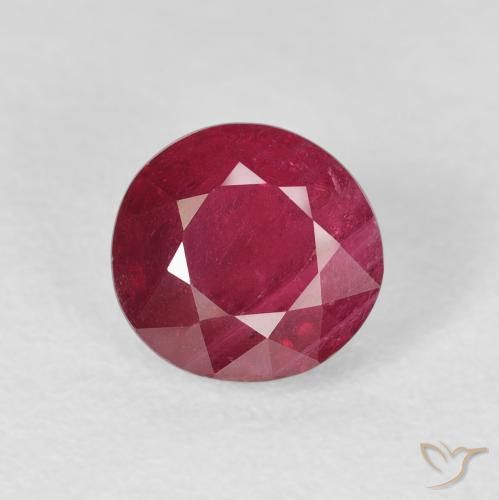 2.11ct Natürlicher Blutrot Rubin, Runden, VS-SI