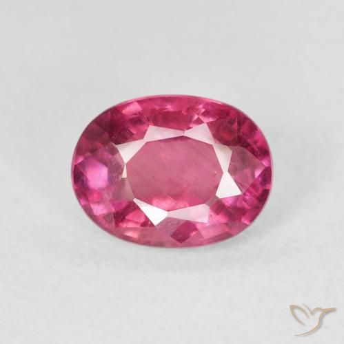 1.88ct Natürlicher Rosaig-rot Rubin, Oval, VS-SI