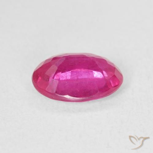 9,17 ctw natürlicher Medium Dark-Pink Rubin, Oval, VS-SI