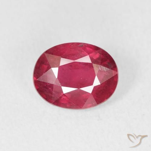 1.70ct Natürlicher Mittelrot Rubin, Oval, VS-SI