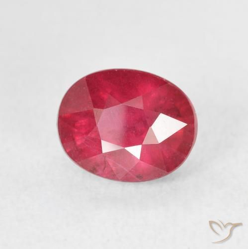 9,17 ctw natürlicher Mittelrot Rubin, Oval, VS-SI