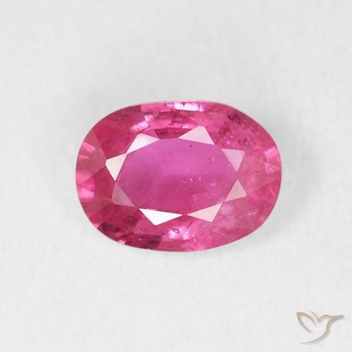 1.47ct Natürlicher pink Rubin, Oval, VS-SI