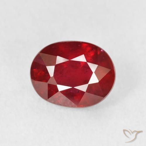 2.09ct Natürlicher tiefrot Rubin, Oval, VS