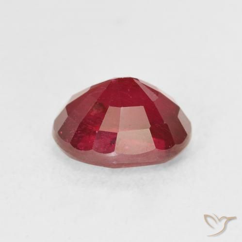 9,17 ctw natürlicher tiefrot Rubin, Oval, VS
