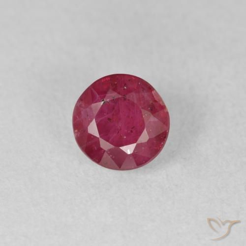 1.22ct Natürlicher Mittelrot Rubin, Runden, VS-SI